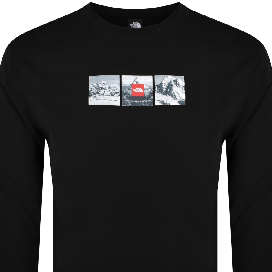 Black northface sweatshirt 2025